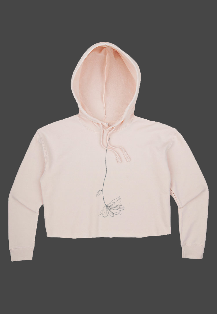 Petals Crop Hoodie