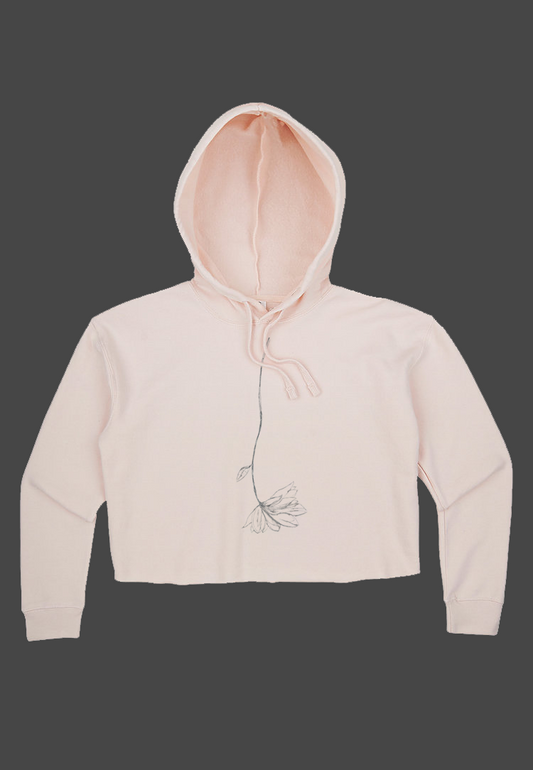 Petals Crop Hoodie