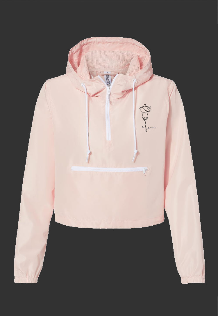 Bloom Quarter Zip Cropped Windbreaker