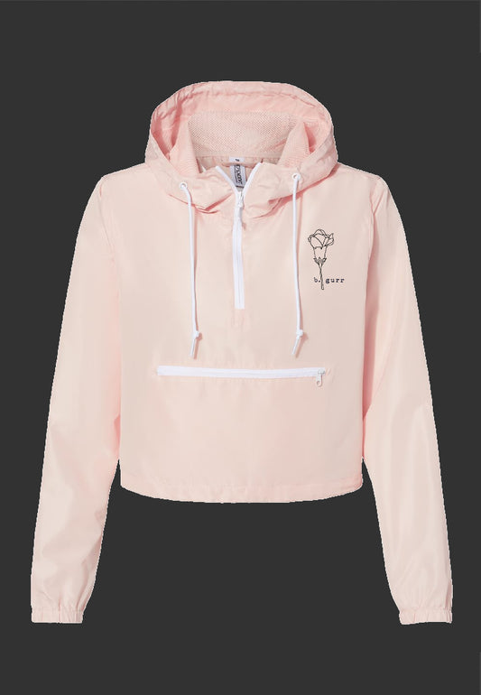 Bloom Quarter Zip Cropped Windbreaker