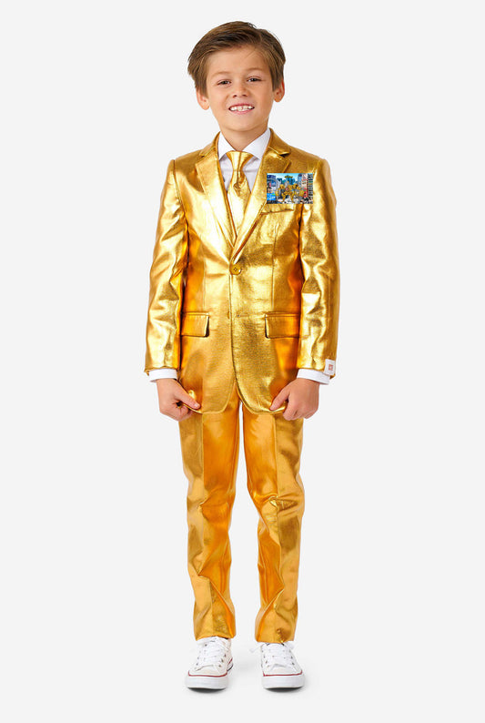 Drill Titan Gold Metallic Suit