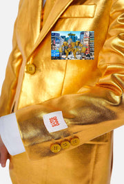 Drill Titan Gold Metallic Suit